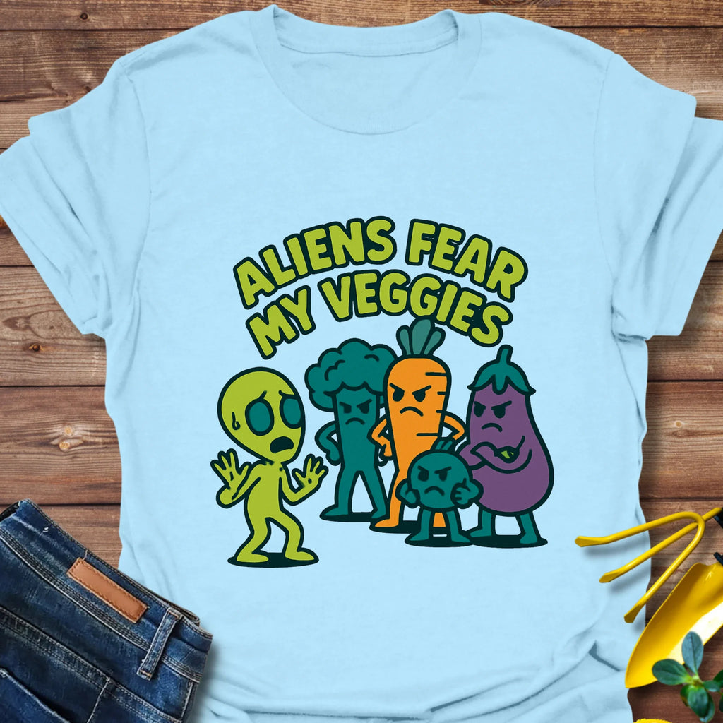 Aliens Fear My Veggies T-Shirt product image 2