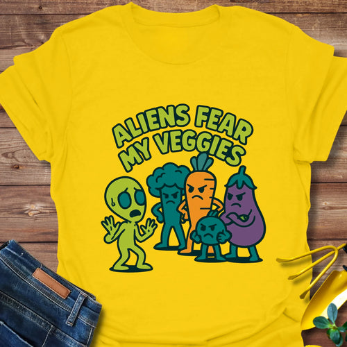 Aliens Fear My Veggies T-Shirt product image 1