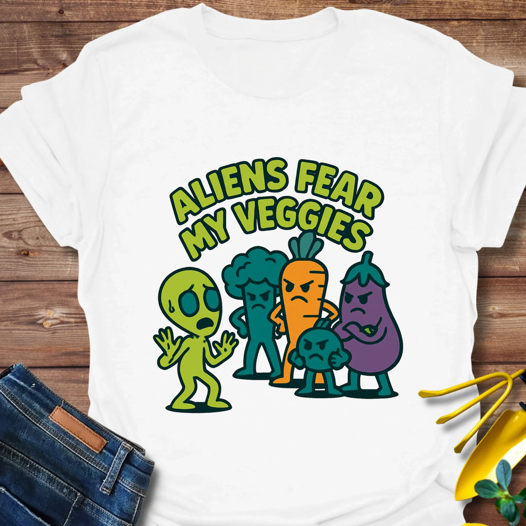Aliens Fear My Veggies T-Shirt product image 3
