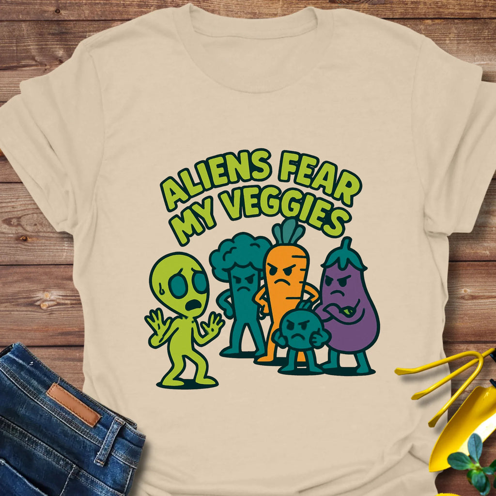 Aliens Fear My Veggies T-Shirt product image 6